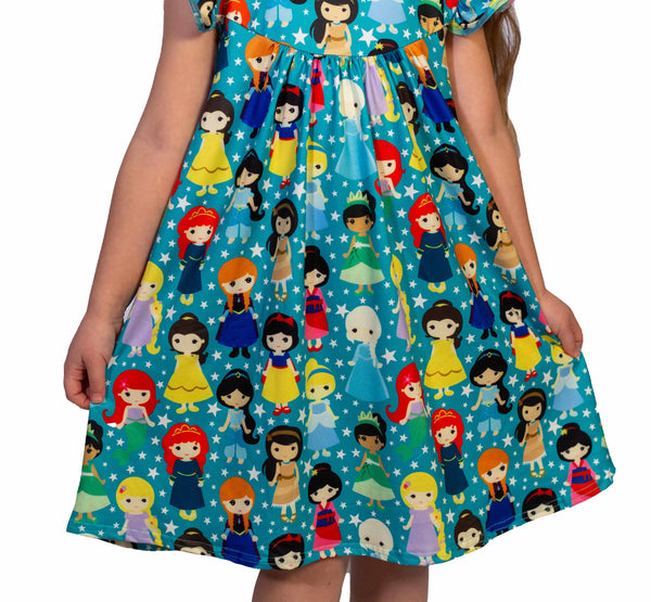 Princess Milk Silk Flutter Dress | Great Lakes Kids Apparel LLC