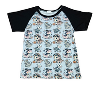 Dino Halloween Milk Silk Raglan
