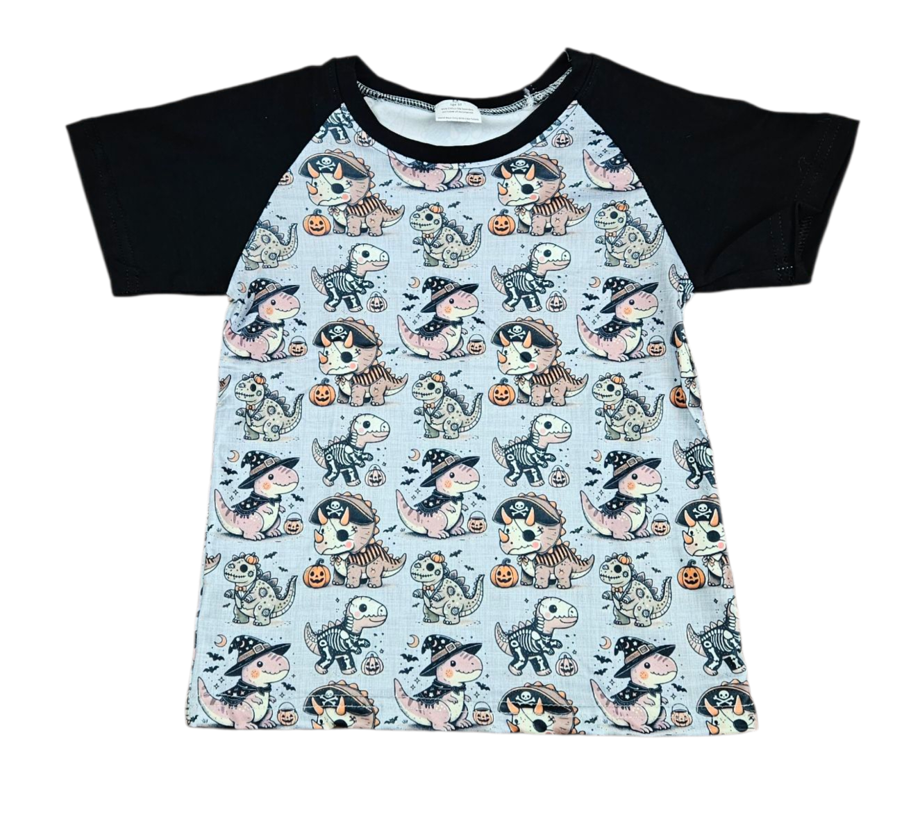 Dino Halloween Milk Silk Raglan
