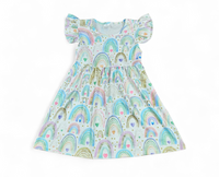 Pastel Rainbow Milk Silk Dress