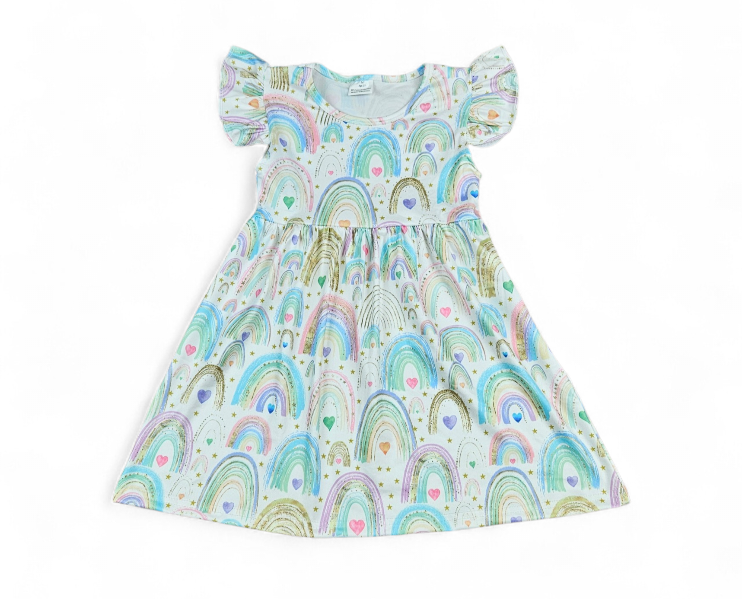 Pastel Rainbow Milk Silk Dress