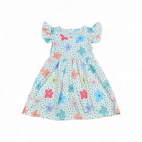 Polka Dot Floral Milk Silk Dress