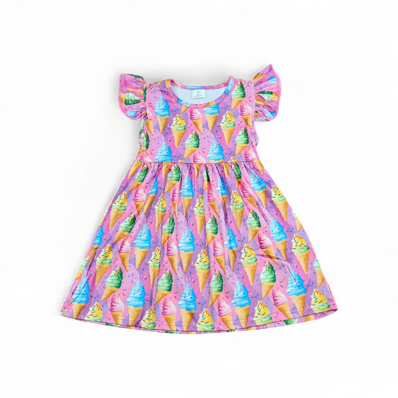 Pink Ice Cream Milk Silk Dress