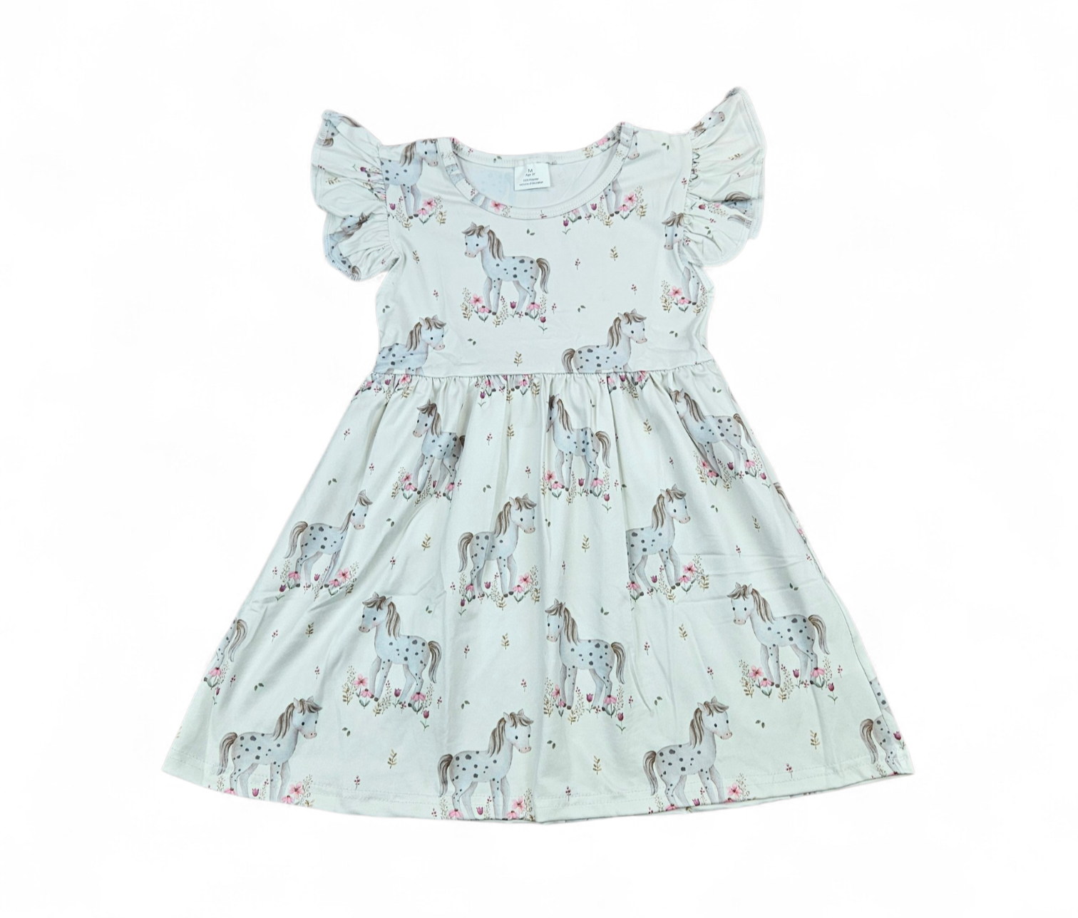Cute Pony Milk Silk Dress