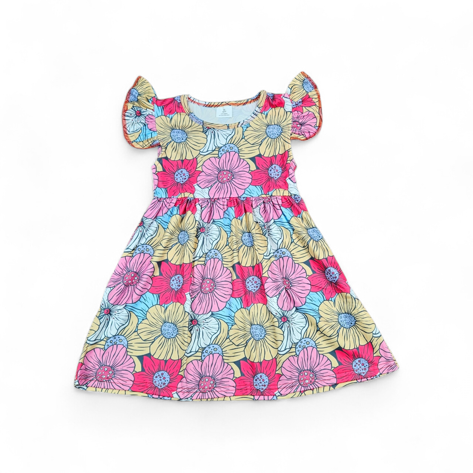 Bright Summer Blooms Milk Silk Dress