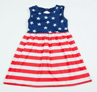 Flag bow back Milk Silk Tank Dress