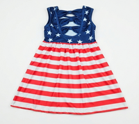 Flag bow back Milk Silk Tank Dress