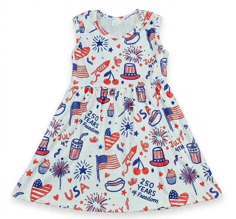 250th Milk Silk Tank Dress