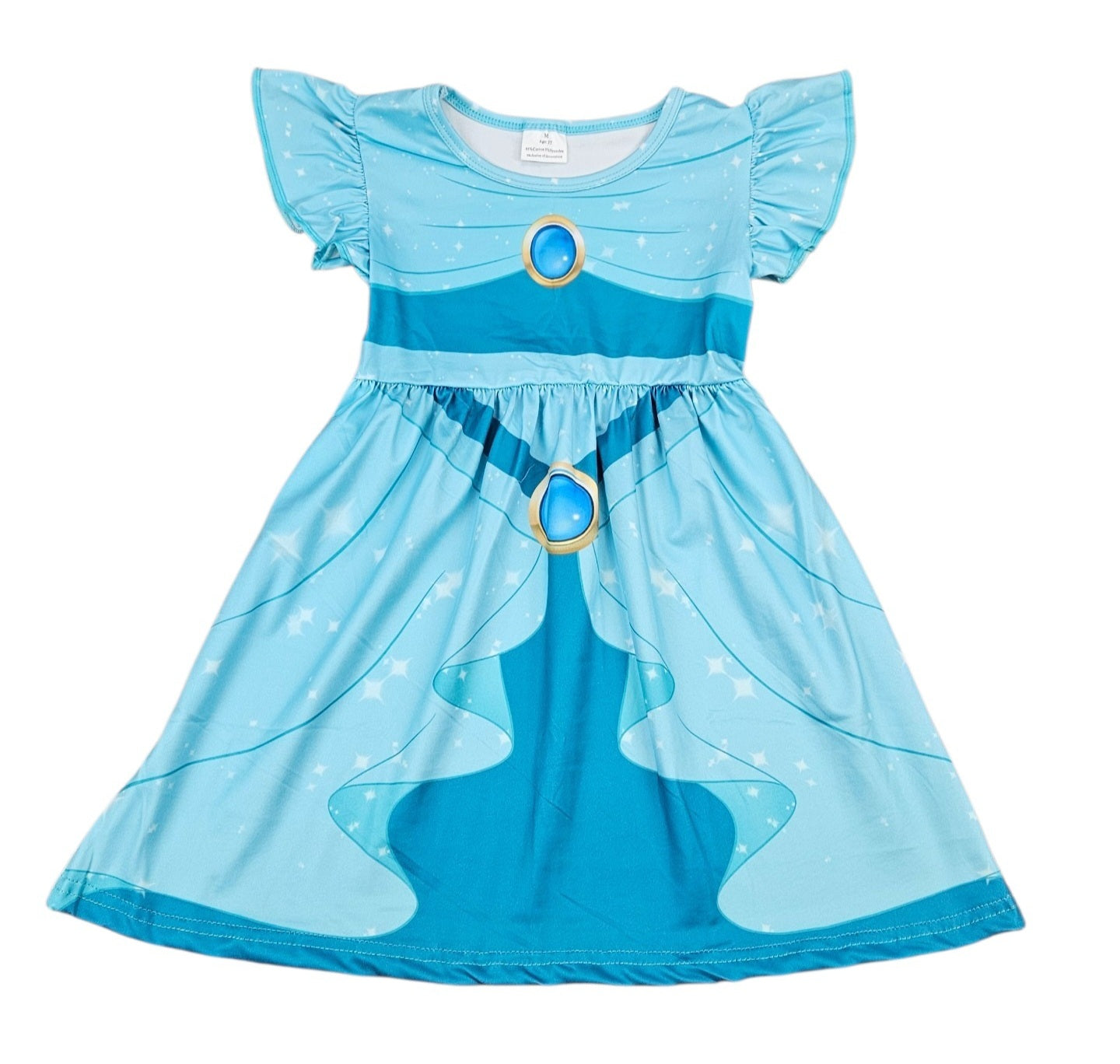 A Whole New World Milk Silk Dress