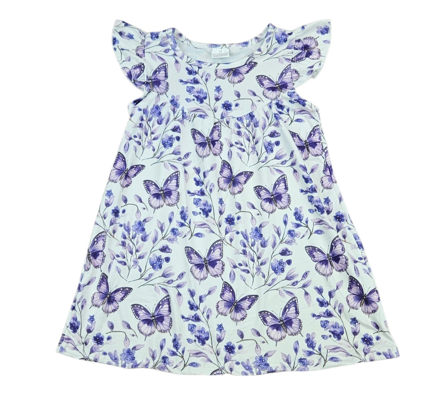 Find Your Wings Milk Silk Flutter Dress