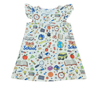 Learning Essentials Milk Silk Flutter Dress