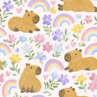 Capybara Milk Silk Flutter Dress
