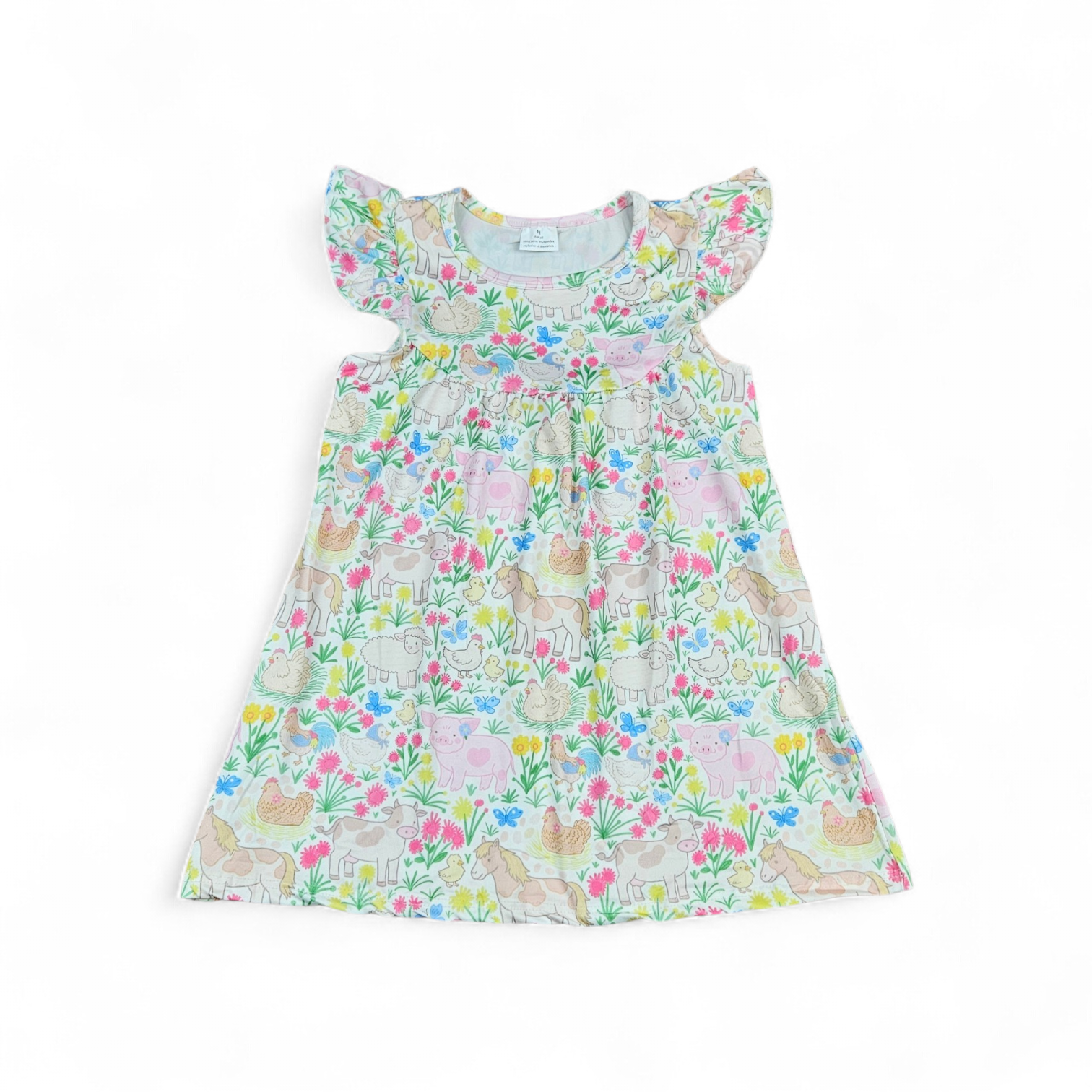 Homestead Milk Silk Flutter Dress
