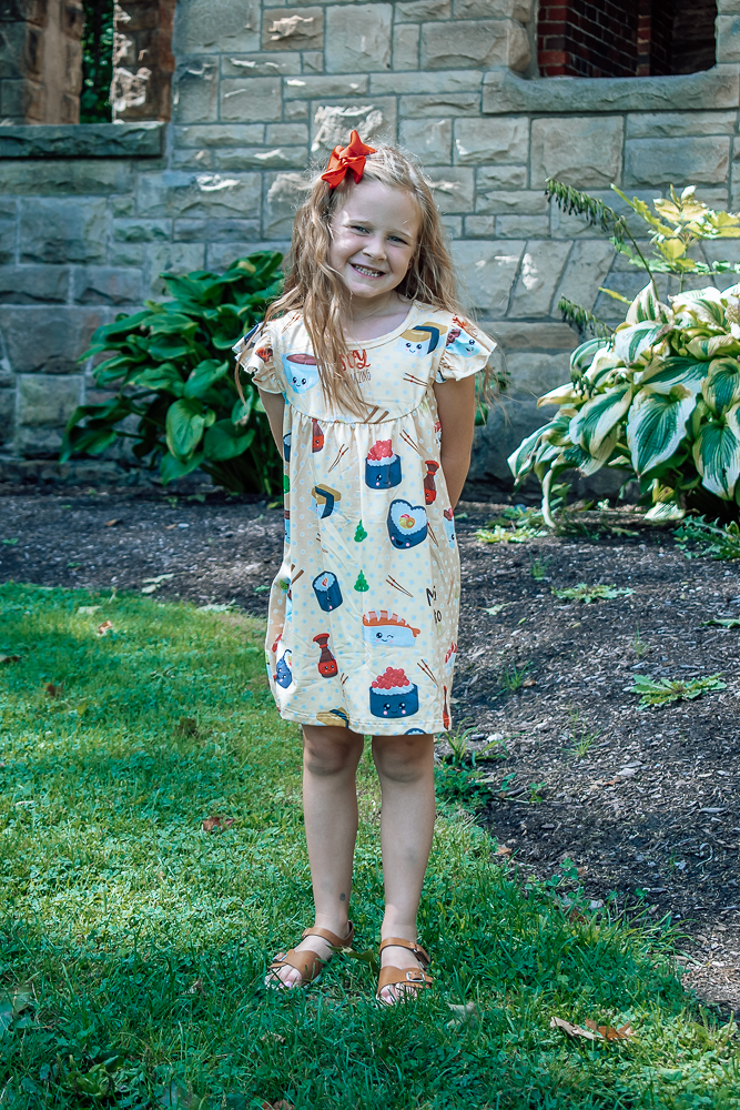 milk silk flutter dress Sloth Milk Silk Flutter Dress