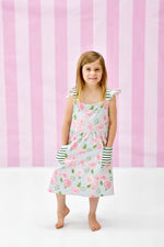 Rose Pocket Milk Silk Tank Dress - Great Lakes Kids Apparel LLC