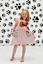 Puppy In My Pocket Milk Silk Flutter Dress - Great Lakes Kids Apparel LLC