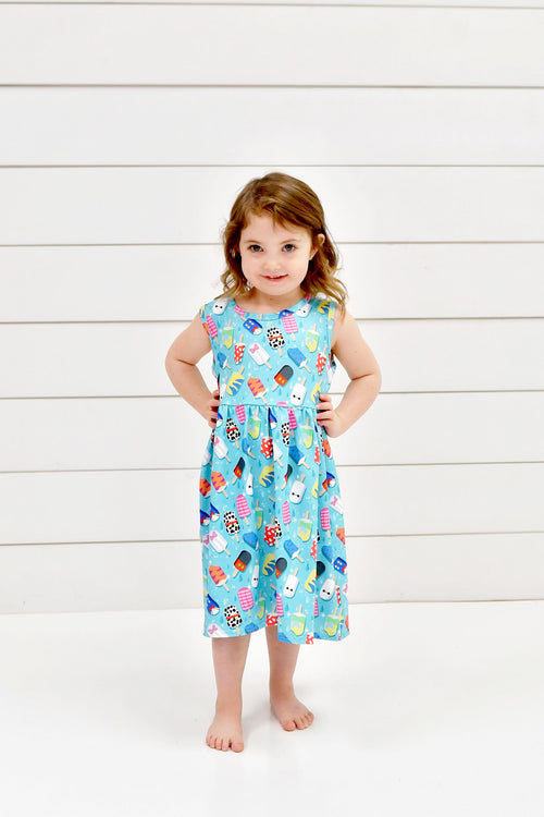 Popsicle Princess Milk Silk Tank Dress - Great Lakes Kids Apparel LLC