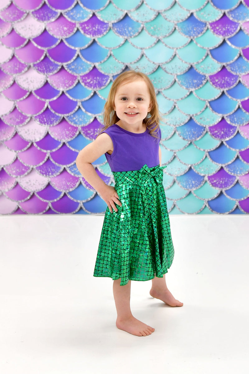 Magical Mermaid Inspired Dress – Great Lakes Kids Apparel LLC