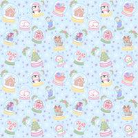 Pastel Snow Globe Short Sleeve Milk Silk Dress