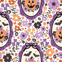 Pretty Purple Halloween Long Sleeve Milk Silk Dress