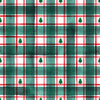 Plaid Christmas Tree Short Sleeve Milk Silk Dress