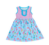 Summer Flamingo Milk Silk Tank Dress - Great Lakes Kids Apparel LLC
