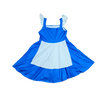 Blue Belle Milk Silk Dress - Great Lakes Kids Apparel LLC