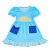 Blue Dog Milk Silk Ruffle Dress - Great Lakes Kids Apparel LLC