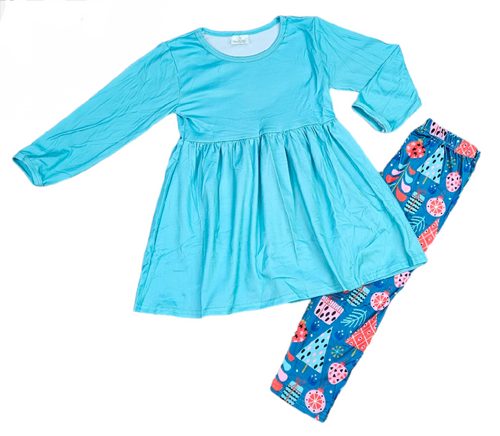Christmas Ornament Milk Silk Outfit - Great Lakes Kids Apparel LLC