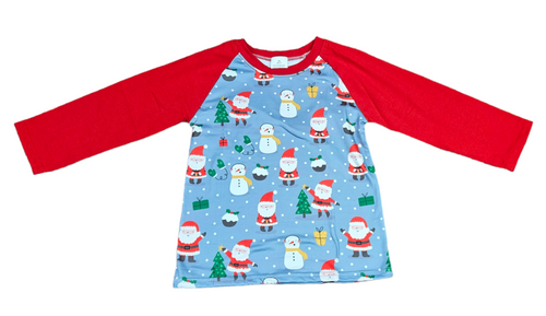 Magic Of Christmas Long Sleeve Milk Silk Raglan - Great Lakes Kids Apparel LLC