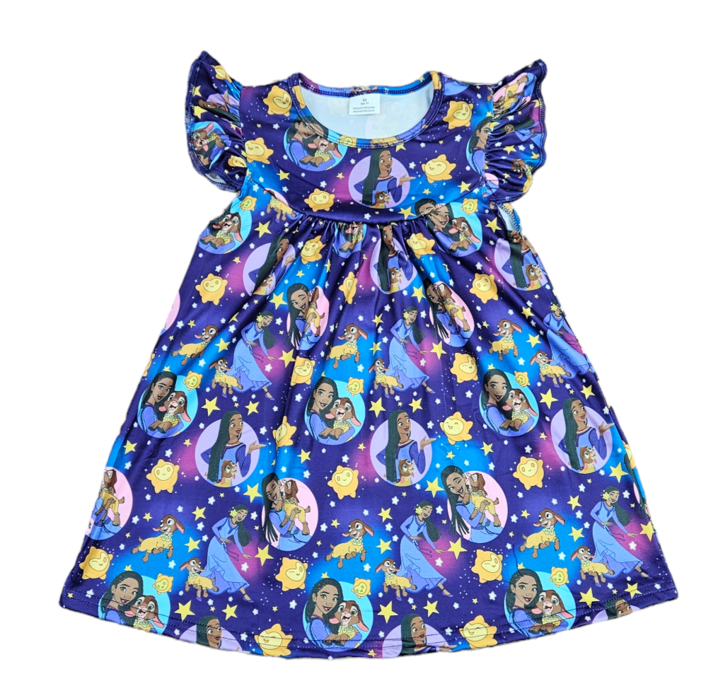 Wish Milk Silk Flutter Dress - Great Lakes Kids Apparel LLC