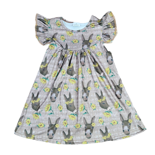 Donkey Milk Silk Flutter Dress - Great Lakes Kids Apparel LLC