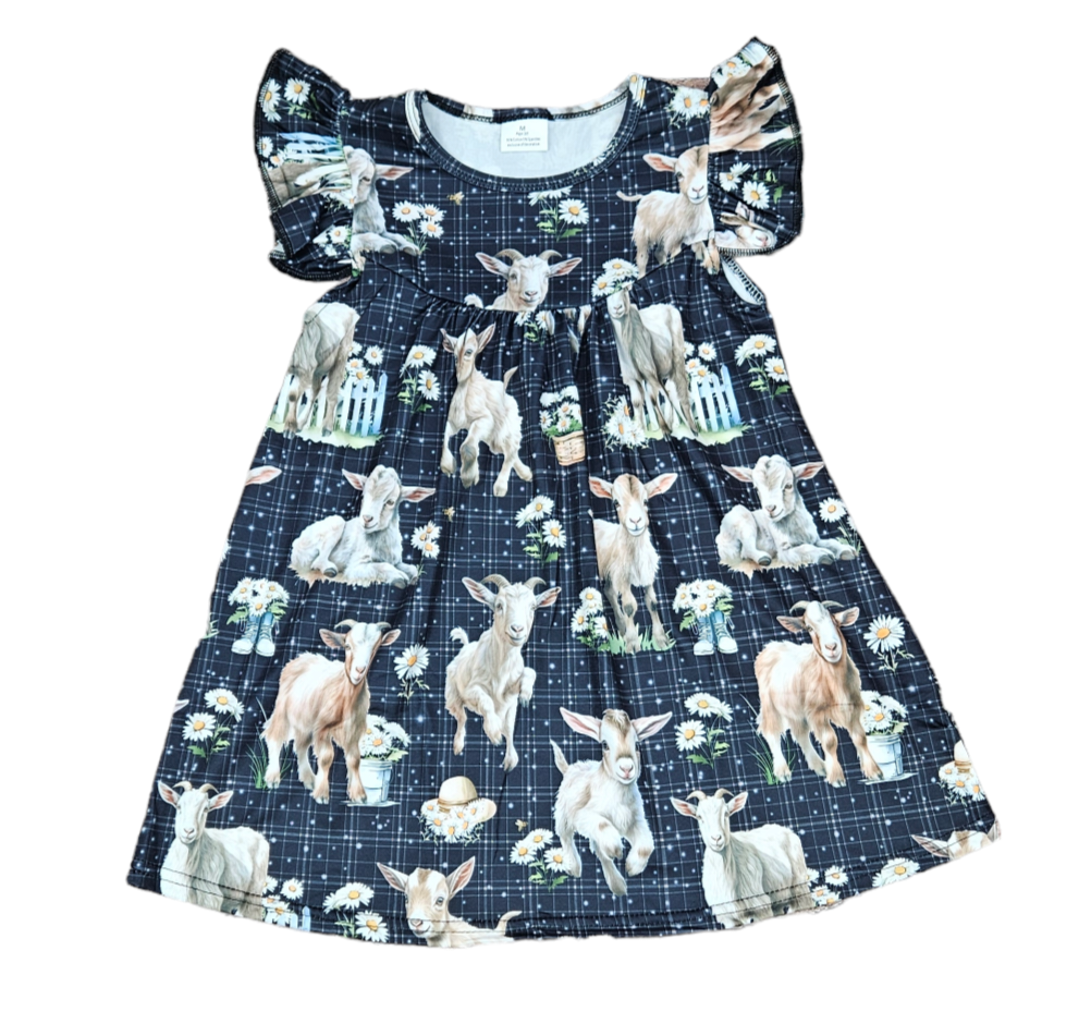 Give It All Your Goat Milk Silk Flutter Dress – Great Lakes Kids Apparel LLC