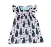 Pretty Kitty Milk Silk Flutter Dress