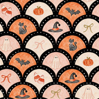Not So Spooky Nights Long Sleeve Milk Silk Dress