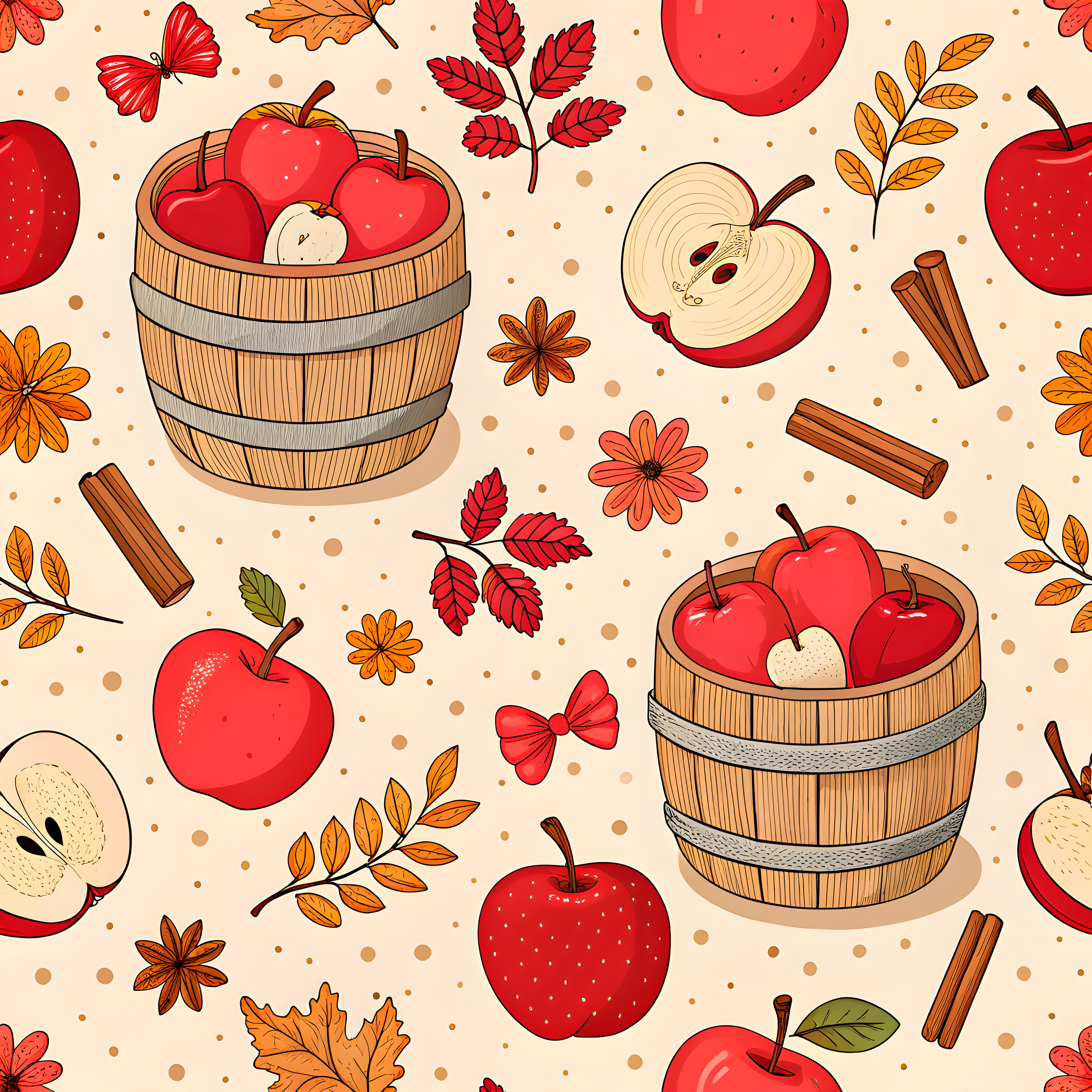 Apples And Spice Short Sleeve Milk Silk Dress