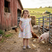 Homestead Milk Silk Flutter Dress