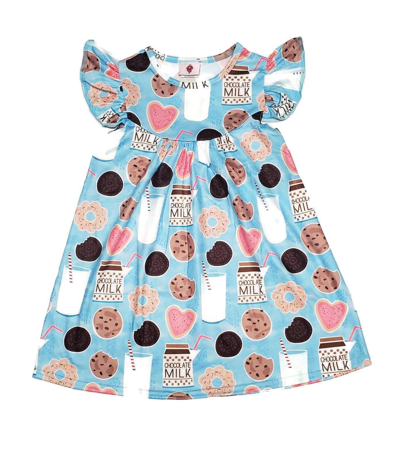 milk silk flutter dress Tractor Milk Silk Flutter Dress 6/7