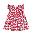Strawberry Milk Silk Flutter Dress - Great Lakes Kids Apparel LLC