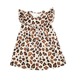 Cheetah Print Milk Silk Flutter Dress - Great Lakes Kids Apparel LLC