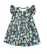 Cactus Milk Silk Flutter Dress - Great Lakes Kids Apparel LLC