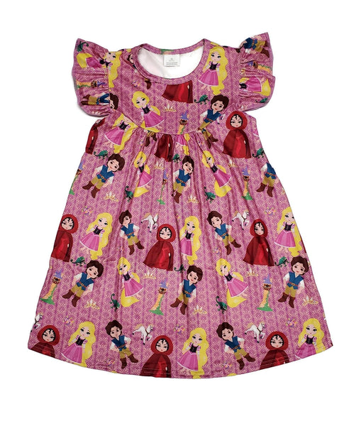 I See The Light Milk Silk Flutter Dress | Great Lakes Kids Apparel LLC