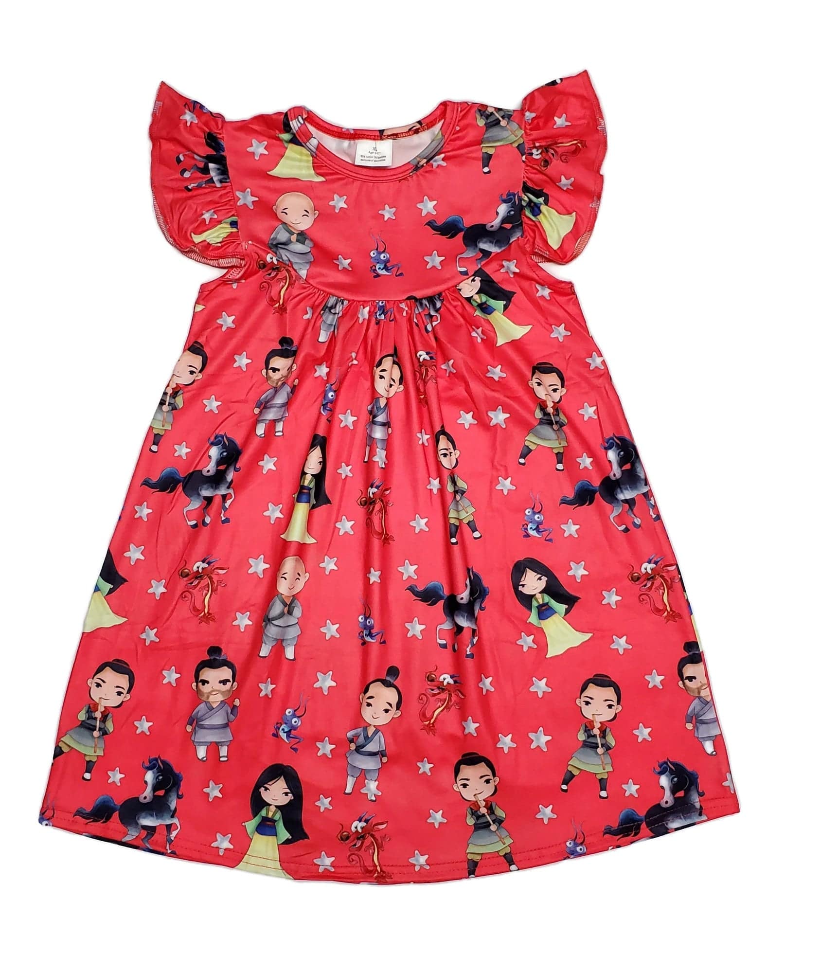 milk silk disney dress Warrior Princess Milk Silk Flutter Dress 2T