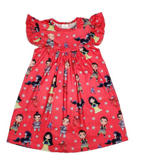 Warrior Princess Milk Silk Flutter Dress - Great Lakes Kids Apparel LLC