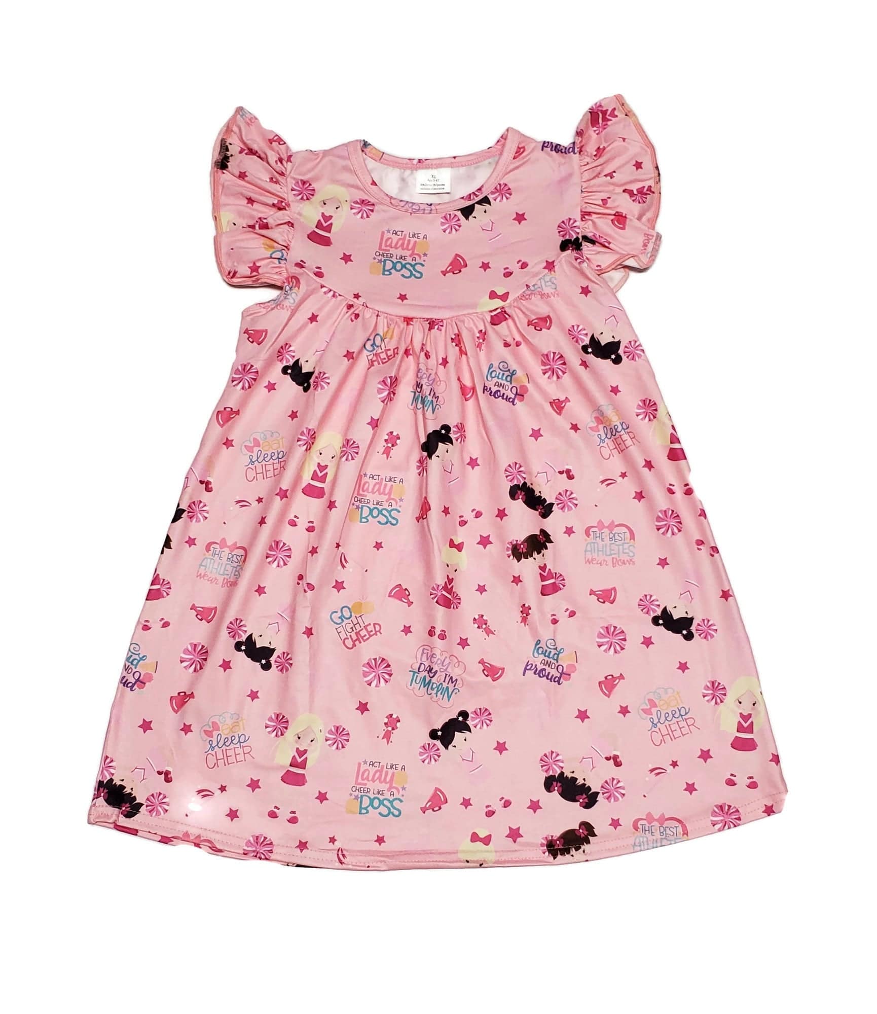 knee length dresses for ladies Peach Milk & Cookies Ruffle Dress main image 1