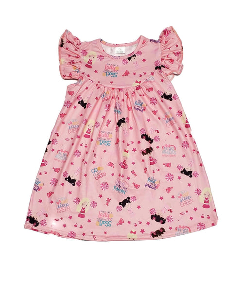Cheer Milk Silk Flutter Dress - Great Lakes Kids Apparel LLC