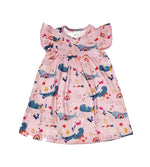 Narwhal Milk Silk Flutter Dress - Great Lakes Kids Apparel LLC