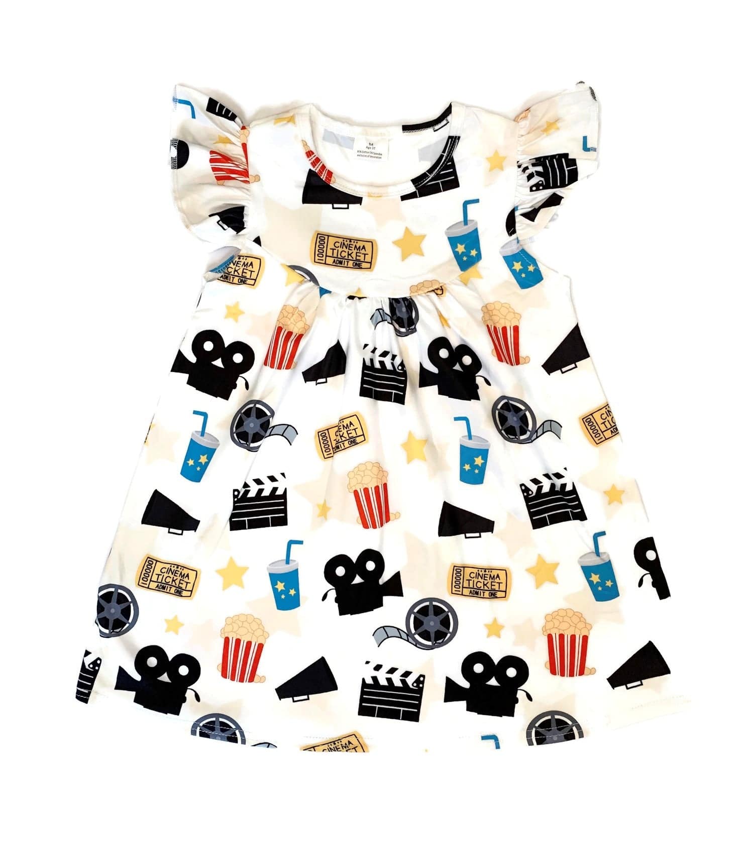 Movie Inspired Flutter Milk Silk Dress 4T