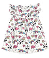 Uni-Panda Fantasy Milk Silk Flutter Dress - Great Lakes Kids Apparel LLC