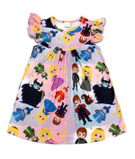 NEW Sleeping Beauty Inspired Flutter Milk Silk Dress - Great Lakes Kids Apparel LLC